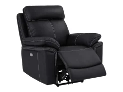 Cadeirão Relax Eletrico Em Pele Preto - Isiris