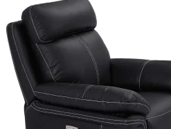Cadeirão Relax Eletrico Em Pele Preto - Isiris