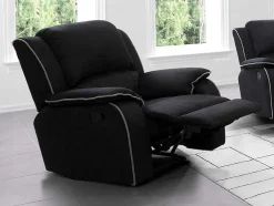 Cadeirão Relax Em Microfibra Preto - Hernani