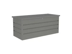 Caixa De Arrumação De Jardim Em Aco Galvanizado Cinzento 750 L - Tomaso