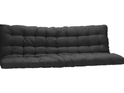 Cama Alta 90 X 190 Cm Com Banco Convertivel Metal Prateado + Futon Preto - Modulo V