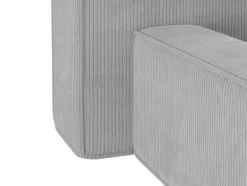 Cama Com Espaco De Arrumação 180 X 200 Cm Veludo Canelado Cinzento-Claro - Timano
