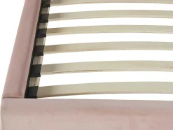 Cama Concha De 90X190 Cm Em Veludo Cor Rosa - Moana