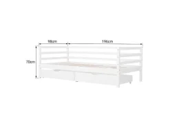 Cama De Bancada Para Crianças 190X90Cm Com Gavetas Jules