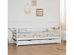 Cama De Bancada Para Crianças 190X90Cm Com Gavetas Jules