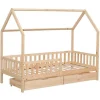 Cama De Cabina Para Crianças 190X90Cm Em Madeira Com Gavetas Marceau