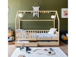 Cama De Cabina Para Crianças 190X90Cm Em Madeira Com Gavetas Marceau