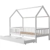 Cama De Criança 190X90Cm Branca Com Gavetas Marceau
