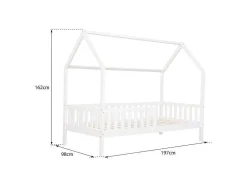 Cama De Criança 190X90Cm Branca Com Gavetas Marceau