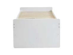 Cama Dupla Com 3 Gavetas De 90 X 190 Cm Em Mdf E Pinho Cor Branco - Titouan