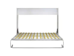 Cama Dupla Dobravel Horizontal 135X190 Cor Branco