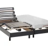 Cama Elétrica Articulada Colchão Acolhimento Látex - Preto - 2 X 80 X 200 Cm - Tyndare Da Dreamea