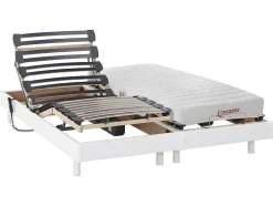 Cama Elétrica Articulada Colchão Acolhimento Látex - Branco - 2 X 80 X 200 Cm - Tyndare Da Dreamea