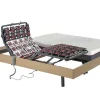 Cama Elétrica Articulada Terminais E Colchão Memória De Forma - Motores Okin - Carvalho Natural - 2 X 90 X 200 Cm - Atride Da Dreamea