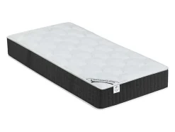 Cama Elétrica Articulada Terminais E Colchão De Molas Ensacadas E Memória De Forma - 2 X 70 X 190 Cm - Motores Okin - Preto - Phanes De Dreamea