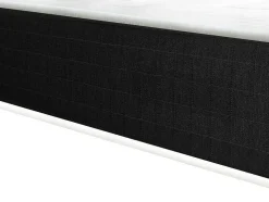 Cama Elétrica Articulada Terminais E Colchão De Molas Ensacadas E Memória De Forma - Motores Okin - Preto - 2X90X200 Cm - Phanes Da Dreamea