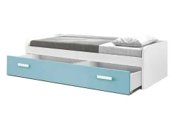 Cama Gaveta - 105 Cm 54X190X113Cm - Branco-Caribe
