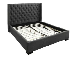 Cama Massimo Cabeceira De Cama Acolchoada - 180X200Cm - Tecido Cinza