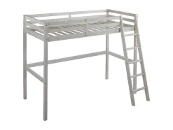 Cama Mezzanine 90X190 Cm Em Pinho Macico Esbranquicado - Gedeon