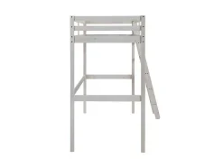 Cama Mezzanine 90X190 Cm Em Pinho Macico Esbranquicado + Colchão - Gedeon