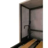 Cama Retratil Beliche Solteiro Horizontal Kando Com Colchões Cinza Branca