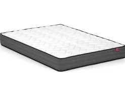 Cama 160 X 200 Cm Com Cabeceira De Cama Costuras Verticais Veludo Azul-Esverdeado + Colchão - Feroya