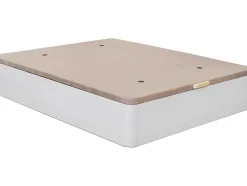 Canape Dobravel Branco De Grande Capacidade 150X190Cm, Tampa Estofada 3D Respiravel