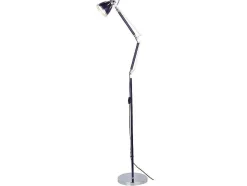Candeeiro De Chao Jerona, Violeta, Cromado, 27,5X27,5X180 Cm, Epikasa