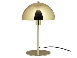 Candeeiro De Mesa Estilo Cogumelo Vintage Efeito Latao De D.20 X A.30 Cm Cor Dourado - Ontario