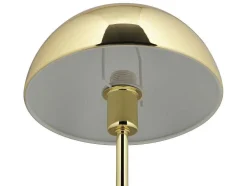 Candeeiro De Mesa Estilo Cogumelo Vintage Efeito Latao De D.20 X A.30 Cm Cor Dourado - Ontario