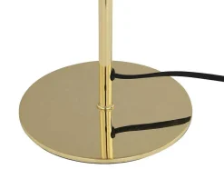 Candeeiro De Mesa Estilo Cogumelo Vintage Efeito Latao De D.20 X A.30 Cm Cor Dourado - Ontario