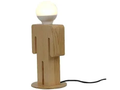 Candeeiro De Mesa Messina, Carvalho, 15 X 16 X 26 Cm, Epikasa