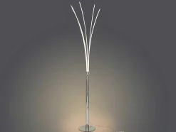 Candeeiro De Pe 5 Bracos Leds Conceptual Filae - Metal - 58 X 20 X 189 Cm - Prateado