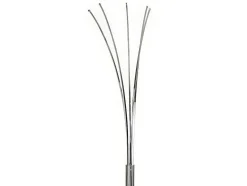 Candeeiro De Pe 5 Bracos Leds Conceptual Filae - Metal - 58 X 20 X 189 Cm - Prateado