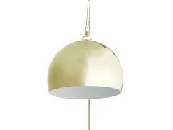 Candeeiro De Pe Grande Em Arco Estilo Art Deco 140 X 35 X 180 Cm Em Metal E Marmore Cor Dourado - Ombrage