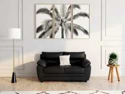 Candeeiro De Pe Vintage Com Base Em Marmore E Abajur Em Tecido Branco De D. 40 X A.160 Cm - Merple
