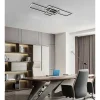 Candeeiro De Teto Design Led Em Aluminio E Metal C104 X L42 Cm Preto - Harlow