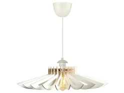Candeeiro De Teto Perfurado Em Mdf De D. 68 X A. 50 Cm Cor Branco - Farita
