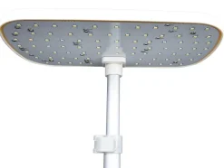 Canteiro De Interior Com Leds 6 Plantas, Altura Ajustavel, Branco - Gardenio
