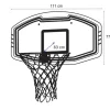 Cesto De Basquetebol De Parede Branco L111 X A77 Cm - Bemidji