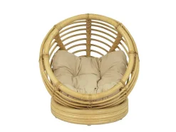 Cesto Redonda Para Animais Em Rotim C49,5 X A52 Cm Natural - Malabo