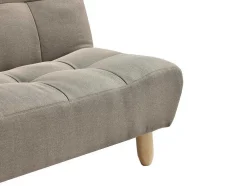 Chaise-Longue Clic-Clac Tecido Taupe - Esteban