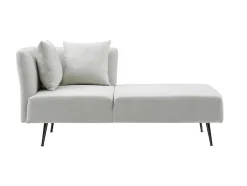 Chaise-Longue Direita Em Tecido Creme - Napasa
