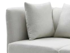 Chaise-Longue Esquerda Em Tecido Creme - Napasa