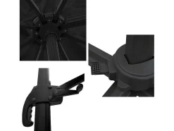 Chapeu De Sol Molokai Rectangular De 3X4M Preto + Tampa