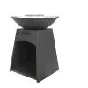 Churrasco, Chapa, Braseiro Em Aco C81 X L81 X A96 Cm Preto - Corvera