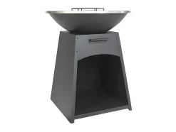 Churrasco, Chapa, Braseiro Em Aco C81 X L81 X A96 Cm Preto - Corvera
