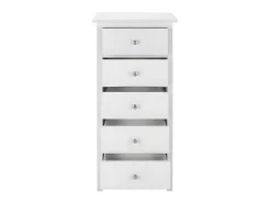 Cómoda Albane - 5 Gavetas - Pinho Branco