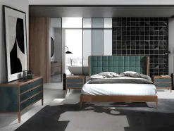 Cómoda Em Pvc Verde Escuro E Nogueira 7150