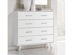 Cómoda 4 Gavetas 80X90X35 Branco